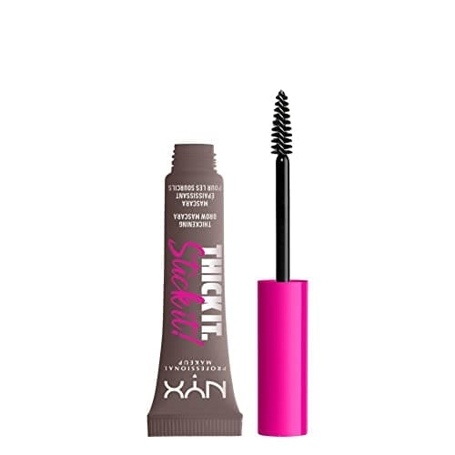 Image of NYX Professional Makeup Thick It. Stick It! Ultra Buildable Brow Mascara, Tints & Thickens with 16hr Wear, Vegan FormulaVegan 16H Thickening Brow Mascara, Shade: Cool Ash Brown
