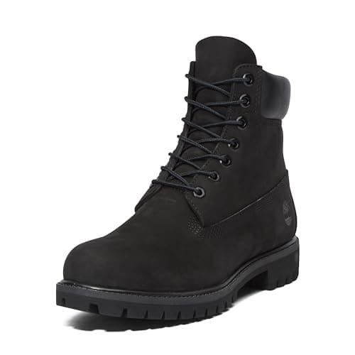 Image of Timberland Boys Junior Boys 6 Inch Premium Boots in Black - UK 4