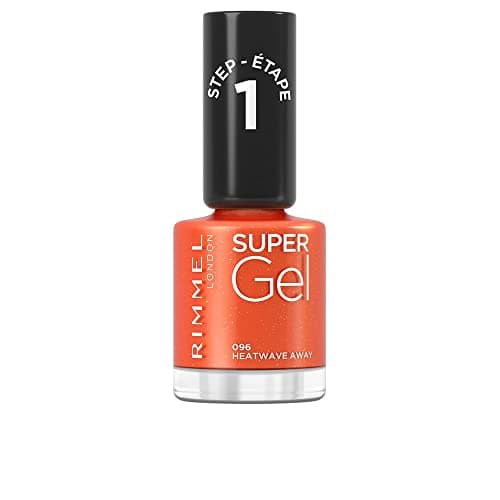 Image of Rimmel London Super Gel Nail Polish, 96 Heatwave Away, 12ml