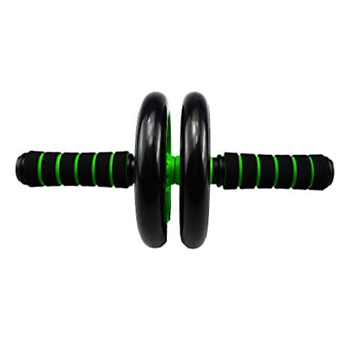 Image of Urban Fitness Ab Roller Dual Wheel Core Trainer Effective Exercise, Black Green Fitness Workouts
