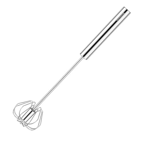 Image of NileHome Stainless Steel Whisk30.4cm semi-Automatic Rotary Kitchen Whisk Balloon Whisk Kitchen Wisk Wire Whisks for Cooking, Whisking, Blending, Beating, Stirring- 1 Pack