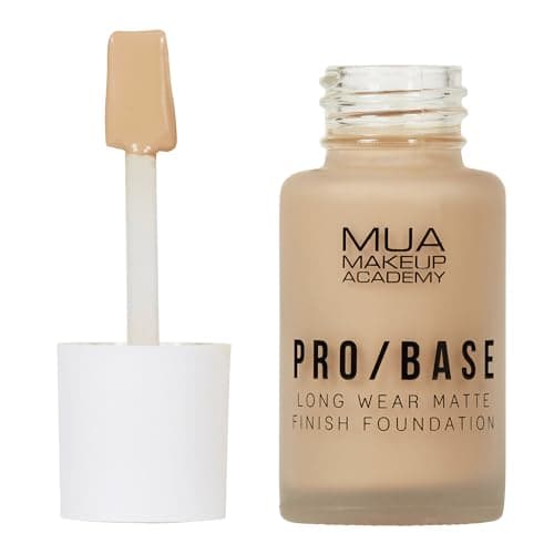 Image of MUA Makeup Academy Pro/Base Full Coverage Long Wear Matte Finish Foundation, Shade #142, 30 ml - Vegan & Cruelty Free