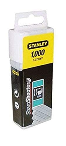Image of Stanley 1-CT308T 12mm Flat Narrow Crown Staples (1000 Pieces)