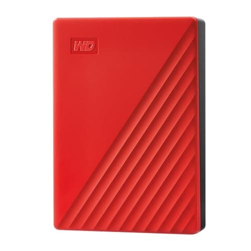 Image of WD 6TB My Passport portable external storage, external hard drive, USB 3.0, portable HDD with software for device management, backup and password protection, works with PC, Xbox &Playstation, Red