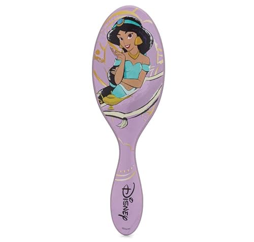 Image of WetBrush Original Detangler Hair Brush with Ultra Soft Intelliflex Bristles to Gently Separate Knots With Ease, Wet Brush Detangler Is Gentle on Hair, Disney Elegant Princess, Jasmine