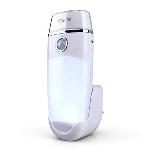 Image of Xtralite Rechargeable LED Emergency Light, Power Failure Night Light & Torch with Motion Sensor, Dusk-to-Dawn Mode, Induction Charging, Duo+