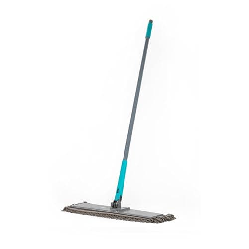 Image of Beldray Anti-Bac Twist Flat Mop – 2 Washable Microfibre Pads, Integrated Scraper, Scrubbing & Chenille Pads, 90° Flip Head for Hard-to-Reach Areas, Large Maximum Coverage Head, Antibacterial Treatment