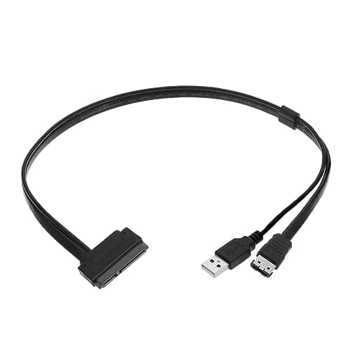 Image of VGOL 22 Pin 2.5'' SATA to eSATA Data Hard Drive with USB Power Adapter Cable for 2.5 SATA HDD SSD BLU-RAY DVD CD-ROM Devices