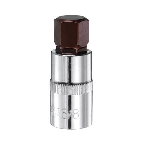 Image of sourcing map 5/8" Hex Bit Socket 1/2" Square Drive SAE Extension Impact Bit Power Nut Driver Set S2 & CR-V Steel Socket Ratchet Wrench Bits