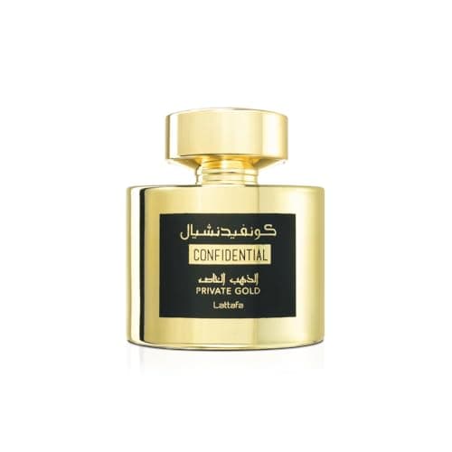 Image of Confidential Private Gold by Lattafa for Unisex - 3.4 oz EDP Spray