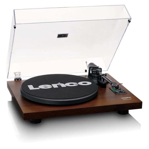 Image of Lenco LS-600WA Bluetooth® Record Player with Two External Speakers and 2 x 30 Watt RMS Walnut