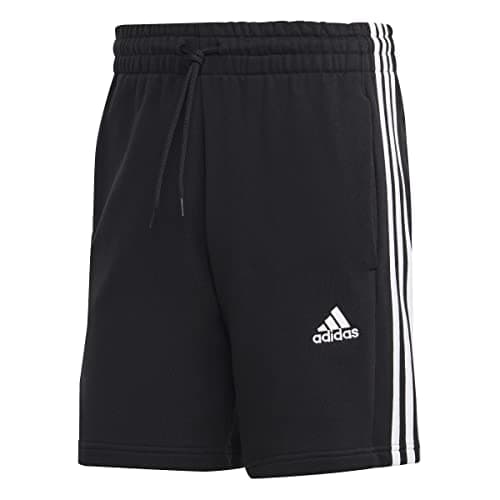 Image of adidas Men Essentials Fleece 3-Stripes Shorts, M Tall, 2 inch Black