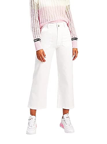 Image of Tommy Jeans Women's TJW Super HR Straight Pant, White, W34 / L30
