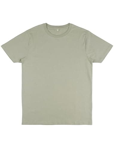 Image of Earth Wardrobe Heavyweight Organic Cotton T-Shirt – Men’s/Unisex Plain Tee, Thick Soft Fabric, Durable Everyday Basic