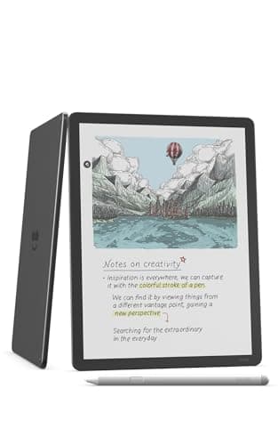Image of Amazon Kindle Scribe Colorsoft 32 GB (newest gen) — 11" paper-like colour display with front light — Thin, light, powerful — Write in the built-in notebook, documents and books - Graphite