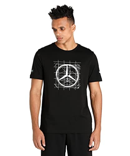 Image of PUMA Mens Mercedes F1 Logo T-Shirt - Black - Medium