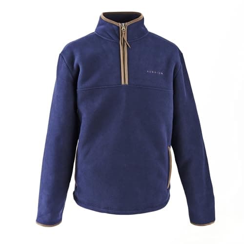 Image of Shires Aubrion Core Mens Half Zip Fleece - Navy Blue XXXL