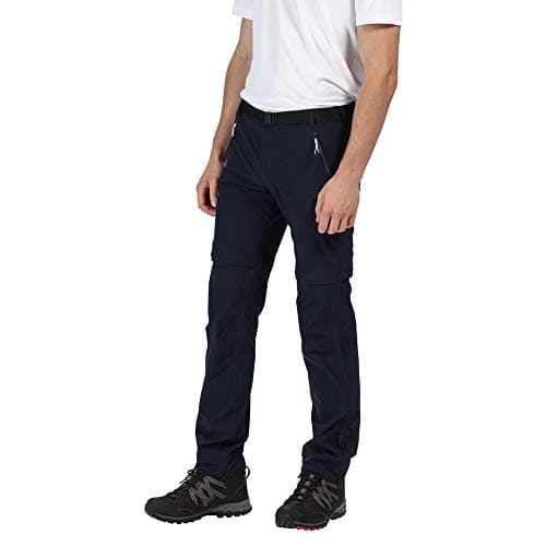 Image of Regatta Mens Xert Str Z/O Iii Hiking Trousers, Navy, 32W EU
