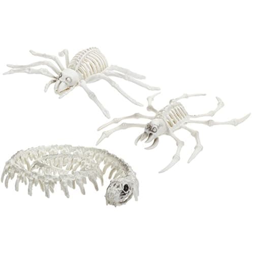 Image of Hanging Skeleton Animals - Unique Assorted Creepy Crawlies - Perfect for Halloween Decorations - 1 Pc
