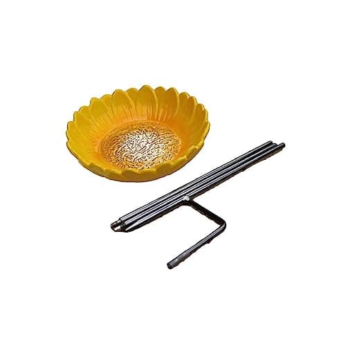 Image of Wildlife World Ceramic Floral Range (Sunflower Bird Feeder), Multicolor