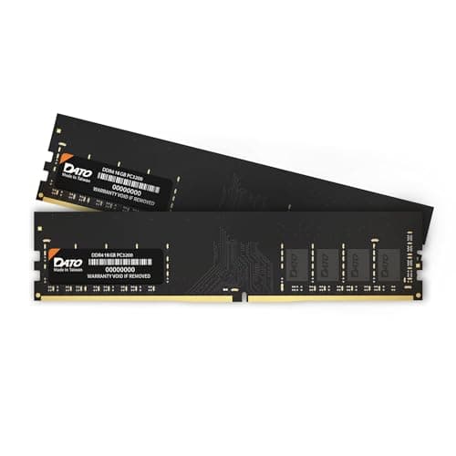 Image of DATO 32GB (16GBx2) RAM, DDR4 3200MHz PC4-25600 CL22 1.2V 288-Pin Non-ECC unbuffered dimm, Desktop Memory Module