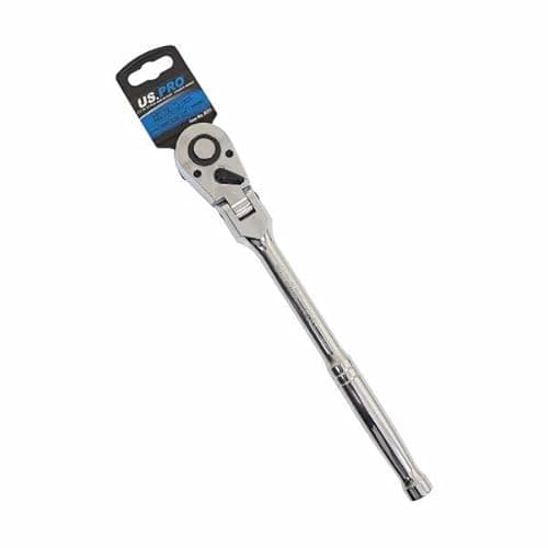 Image of US PRO Tools 1/2" DR 72T Flexi Head Ratchet with Straight Handle 4231