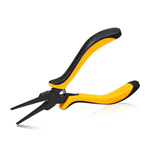 Image of SPEEDWOX Thin Flat Nose Pliers 5.5 Inch Thin Flat Needle Nose Pliers Mini Flat Nose Pliers with Smooth Jaw for Jewelry Making Handcraft PCB Board