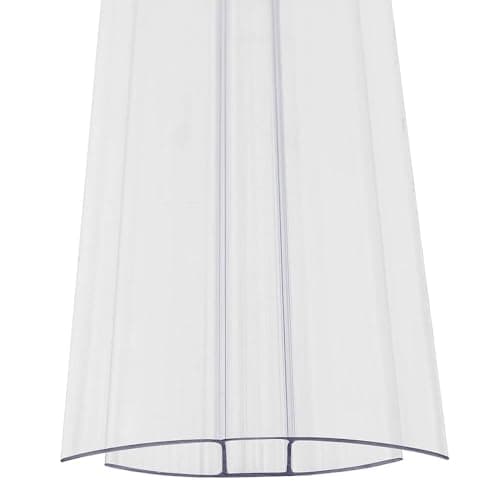Image of Polycarbonate H Section Joining Strip – Clear Connector for 6mm Polycarbonate Roofing Sheets (1000mm)