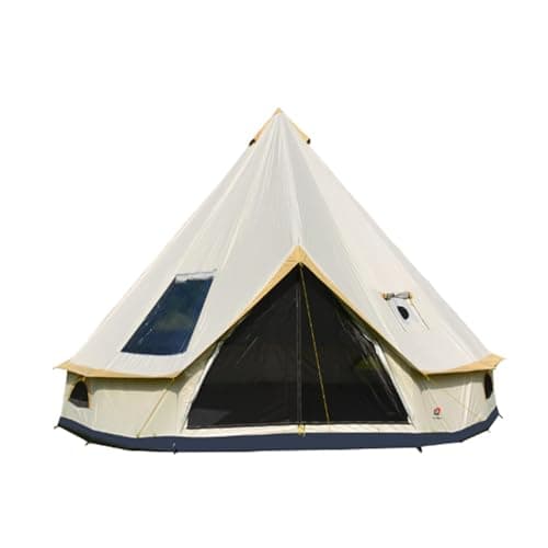 Image of 10-Person Luxury Bell Tent with Top Stove Jack for 4-Season Camping | Glamping, Parties & Outdoor Activities