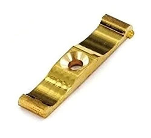 Image of Merriway BH04840 Turn Button Granny Catch Solid Brass 38mm, White