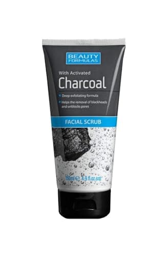 Image of 3 x 150ml Beauty Formulas with Activated Charcoal Facial Scrub