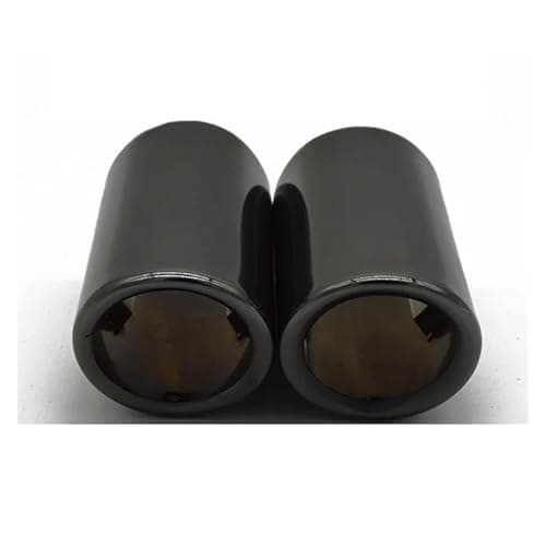Image of Muffler tailpipes For A5 Car Exhaust Tailpipe Muffler Tube Stainless Steel Blue Silver Black Style Car tailpipes(Black)
