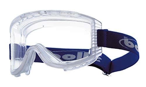 Image of Bolle ATPSI Crystal/PVC Framed Attack Goggles with Anti-Scratch and Fog Lens, Clear