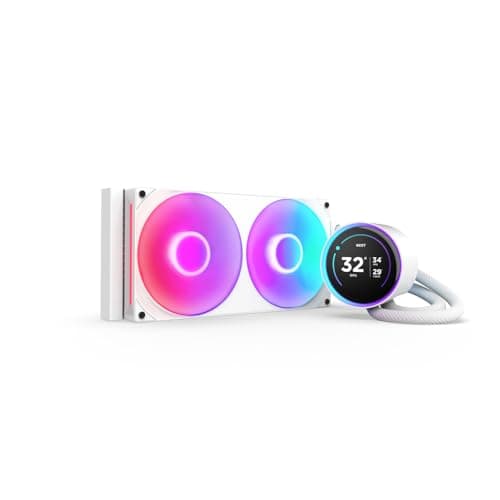 Image of NZXT Kraken Elite 280 RGB - AIO CPU Liquid Cooler - 280mm Radiator - F280 RGB Core Fan - Customizable 2.72" IPS LCD Turbine Pump - Intel® LGA 1700, 1200/115X, 1851 - AMD® AM5, AM4 - White