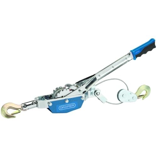 Image of Draper 51934 Ratchet Power Puller, 1 Ton Capacity , Blue