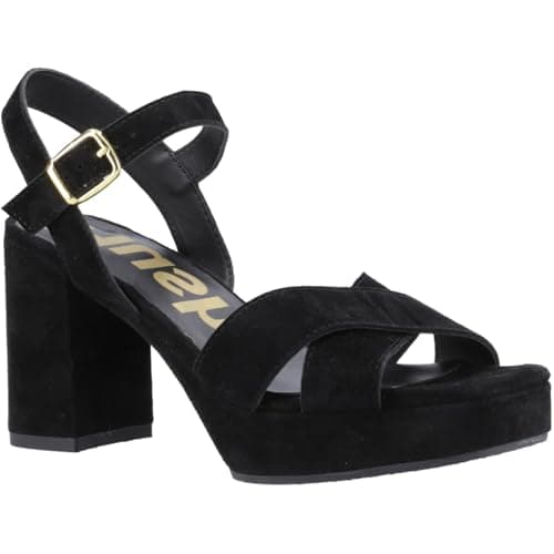 Image of Hush Puppies Ophelia Suede Women's Black Sandals - UK 4