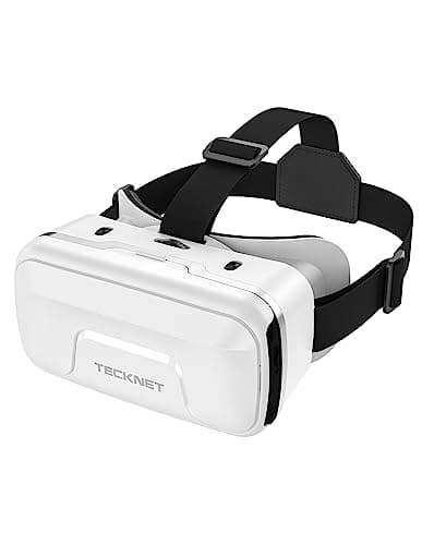 Image of TECKNET VR Headset for Phone, Virtual Reality Headsets with HD 110°FOV Anti-Blue Light Lenses & Adjustable Gears, 3D VR Headset for Kids Compatible iPhone Samsung Android 4.7-7.2"