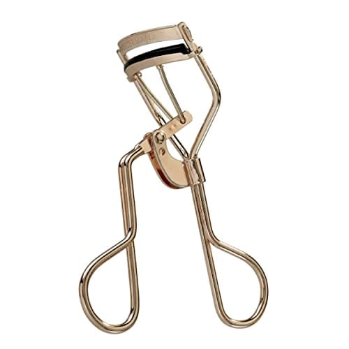 Image of Tweezerman 38° Eyelash Curler or Long Lasting Lifted Lashes, Thick, Rounded Hypoallergenic Silicone Pads, 3 Replacement Pads Included, Perfect for Almond-Shaped Eyes (Pack of 1)