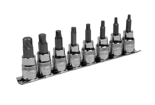 Image of Sealey AK65603 8pc 3/8"Sq Drive Lock-On™ Hex Socket Bit Set - Imperial