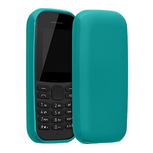 Image of kwmobile Case for Nokia 105 (2019) Case - Soft Cover - Shockproof TPU Material - Wireless Charging - Teal Matte