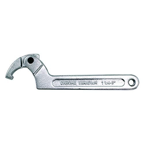 Image of HFS(R C Spanner Tool Adjustable Hook Wrench Chrome Vanadium (1''-1/4''-3''(32-76mm))