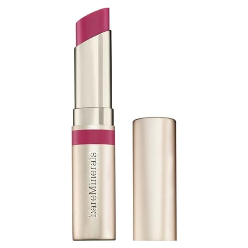 Image of bareMinerals Dewy Lip Gloss-Balm - Hydrating Lip Gloss + Tinted Lip Balm Hybrid, Shine Finish + 24HR Hydration, For Soft + Smooth Lips, Non-Sticky, Vegan