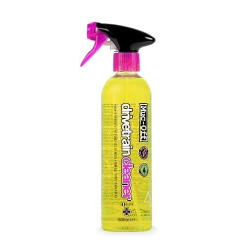 Image of Muc-Off Drivetrain Cleaner - Biodegradable Bike Chain Cleaner and Degreaser Spray - Fast-Acting Cleaning Spray for Chain and Drivetrain, MTB Road Gravel BMX - 500ml