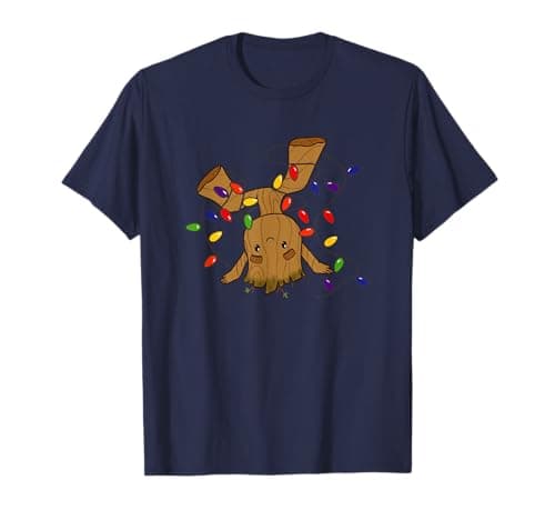 Image of Marvel Guardians Of The Galaxy Groot Christmas Lights T-Shirt