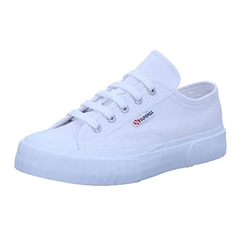 Image of Superga 2630 White Canvas Trainers 5.5 White Fabric