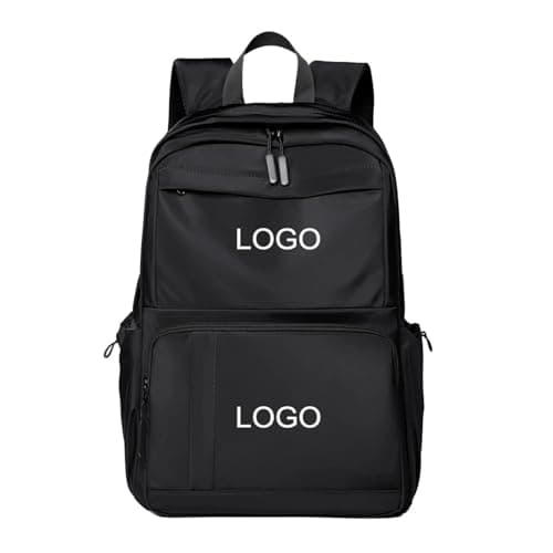 Image of Custom Logo Backpack Personalized Men's Computer Laptop Bag Large Capacity Travel Bag Company Business Backpack Teens Student School Bag Black,30 * 15 * 44CM