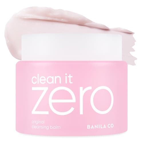 Image of BANILA CO Clean it Zero Original Cleansing Balm Big Size | Korean Makeup Remover, Hydrating Facial Cleanser Wash for All Skin Types | Vegan | Made with Acerola Berry & Vitamin C (180ml / 6.08 fl.oz)