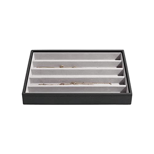 Image of Stackers Black Classic Medium Jewellery Box Necklace Layer