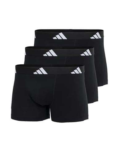 Image of adidas Trunk (3PK) - Active Flex Cotton - Comfortable Underwear, 000 Black, XXL
