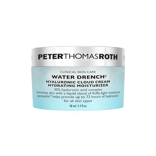 Image of Peter Thomas Roth Water Drench Hyaluronic Cloud Cream Hydrating Moisturizer Earplug, 4 cm, Black